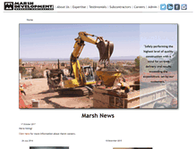 Tablet Screenshot of marsh-development.com